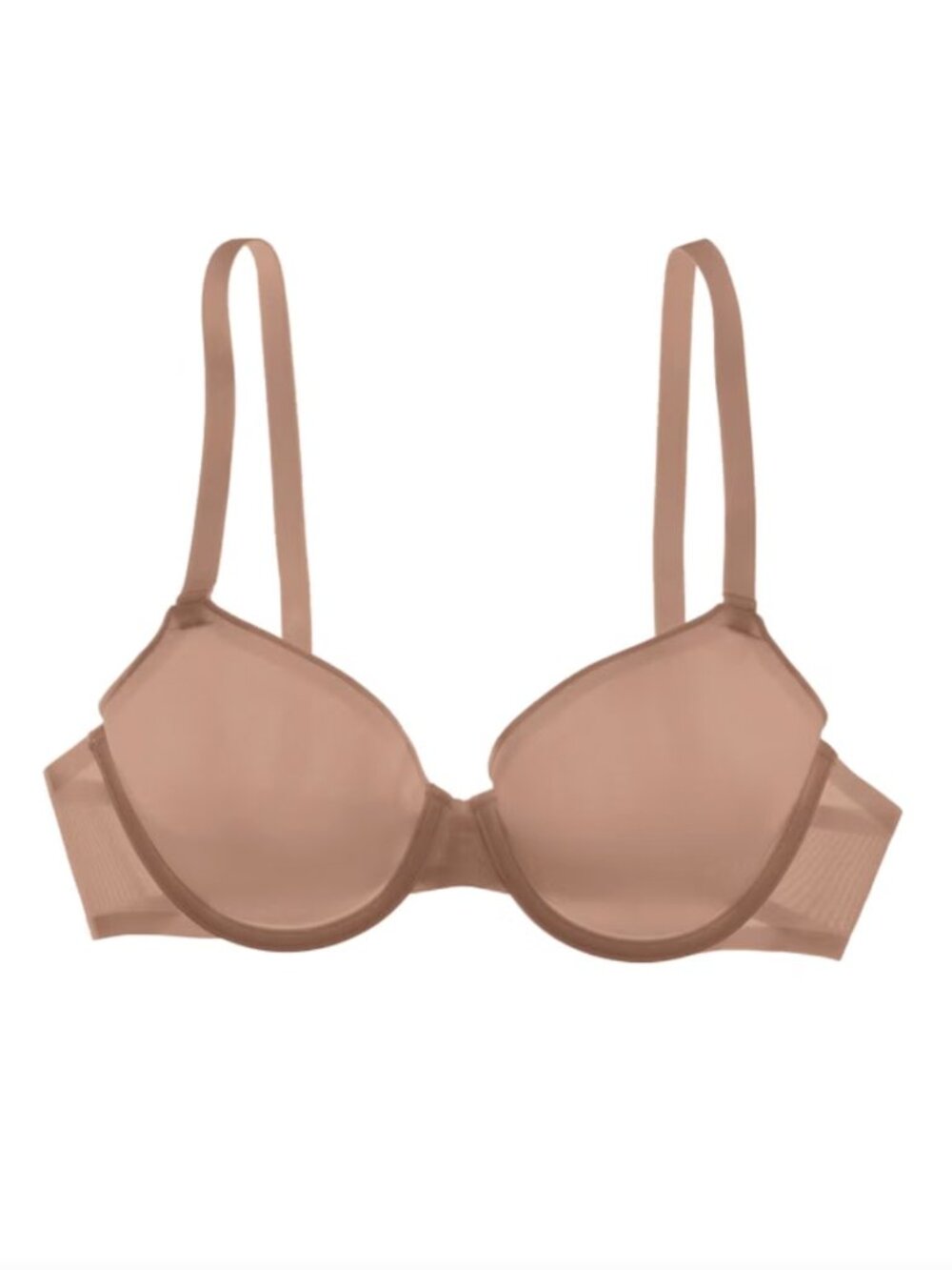 Cuup The Demi T-Shirt - Spacer in Taupe in 34C